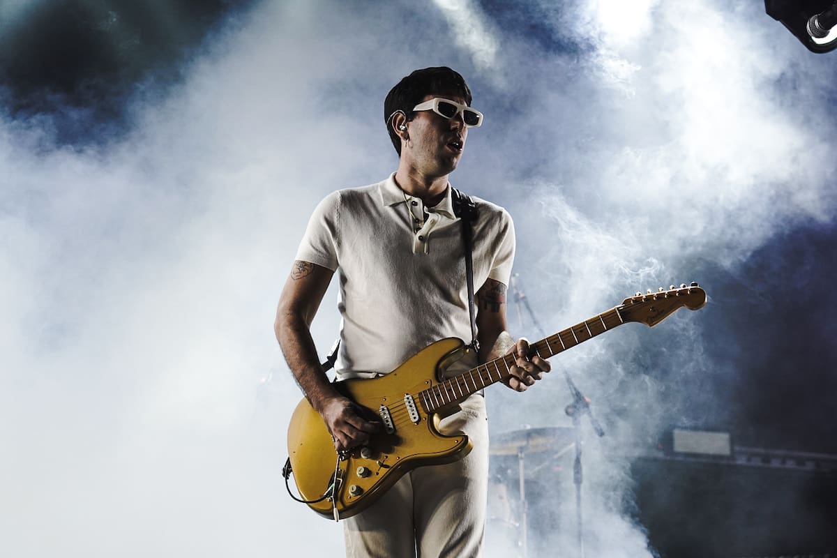 Mateo Sujatovich, el líder de Conociendo Rusia, en la primera jornada de Rock en Baradero