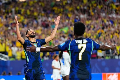 Matheus Cunha y Vinícius Junior, los goleadores del primer tiempo para Brasil ante Haití