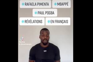 Mathias Pogba, hermano de Paul, durante el video que grabó y emitió en sus redes sociales
