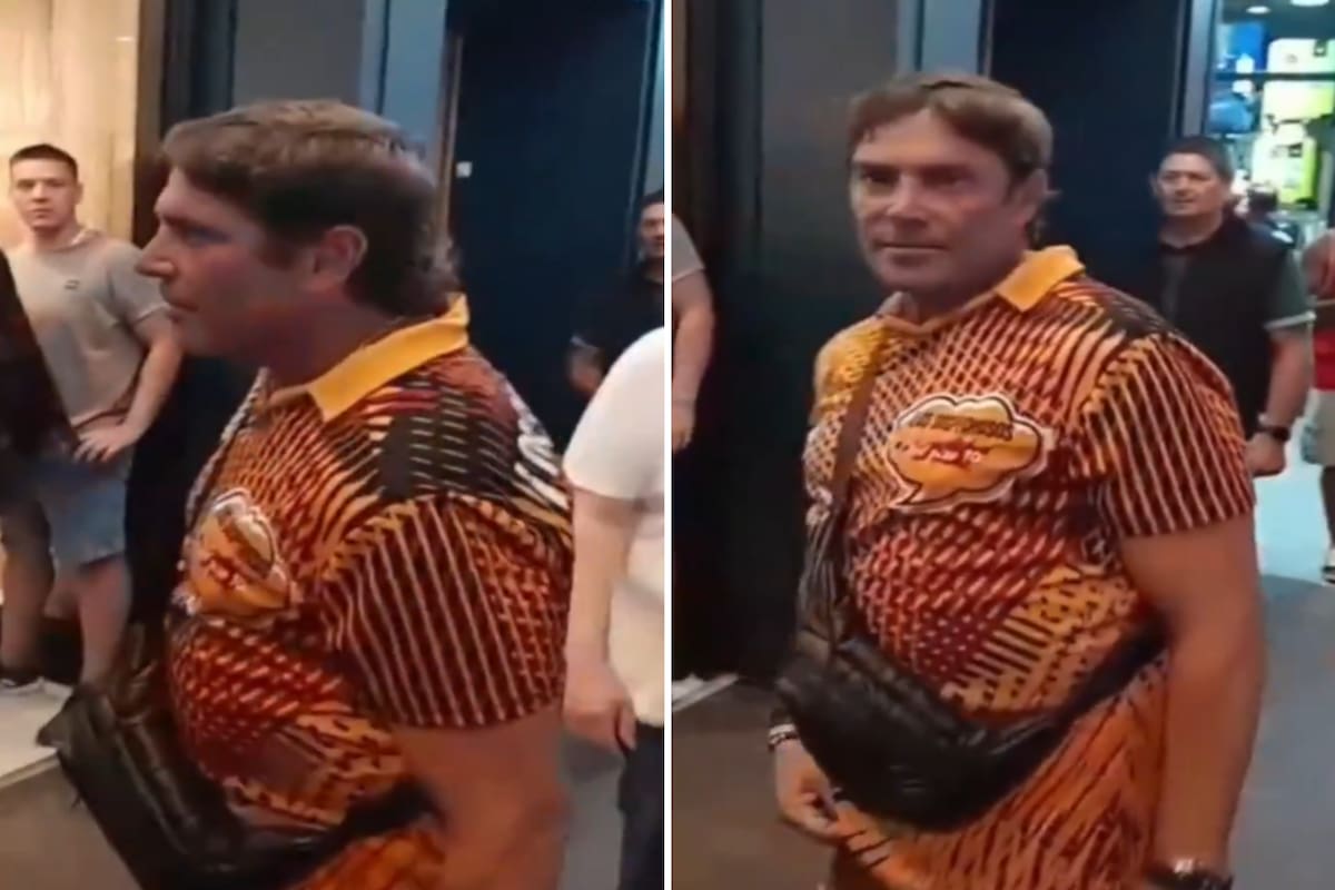 Matías Alé en el momento de la detención