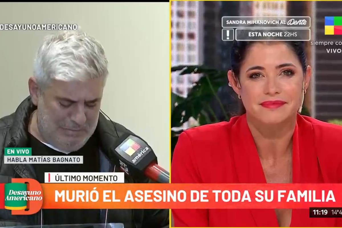 Matías Bagnato aseguró que ahora puede dormir en paz tras la muerte de Fructuoso Álvarez González, asesino de su familia