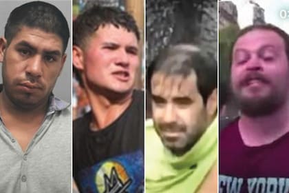 Matías Enzo Roldán, Denis Alejandro Figueredo, Federico Alberto Mazzagalli y Patricio Castellán los manifestantes identificados durante la marcha contra la reforma de la Ley Laboral