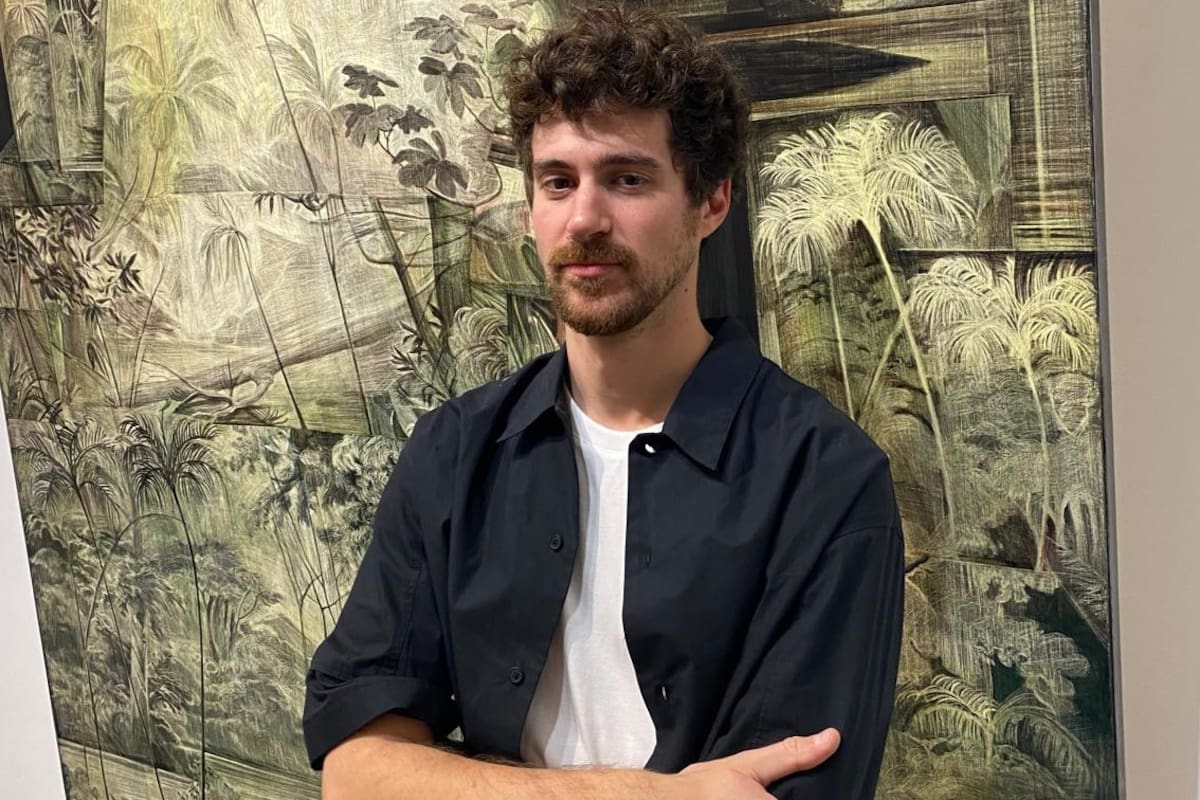 Matías Ercole con la obra titulada "Y ahora que me falta el sol"