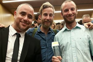 Matías Fiszson y los hermanos Nicolás y Matías Goldman
