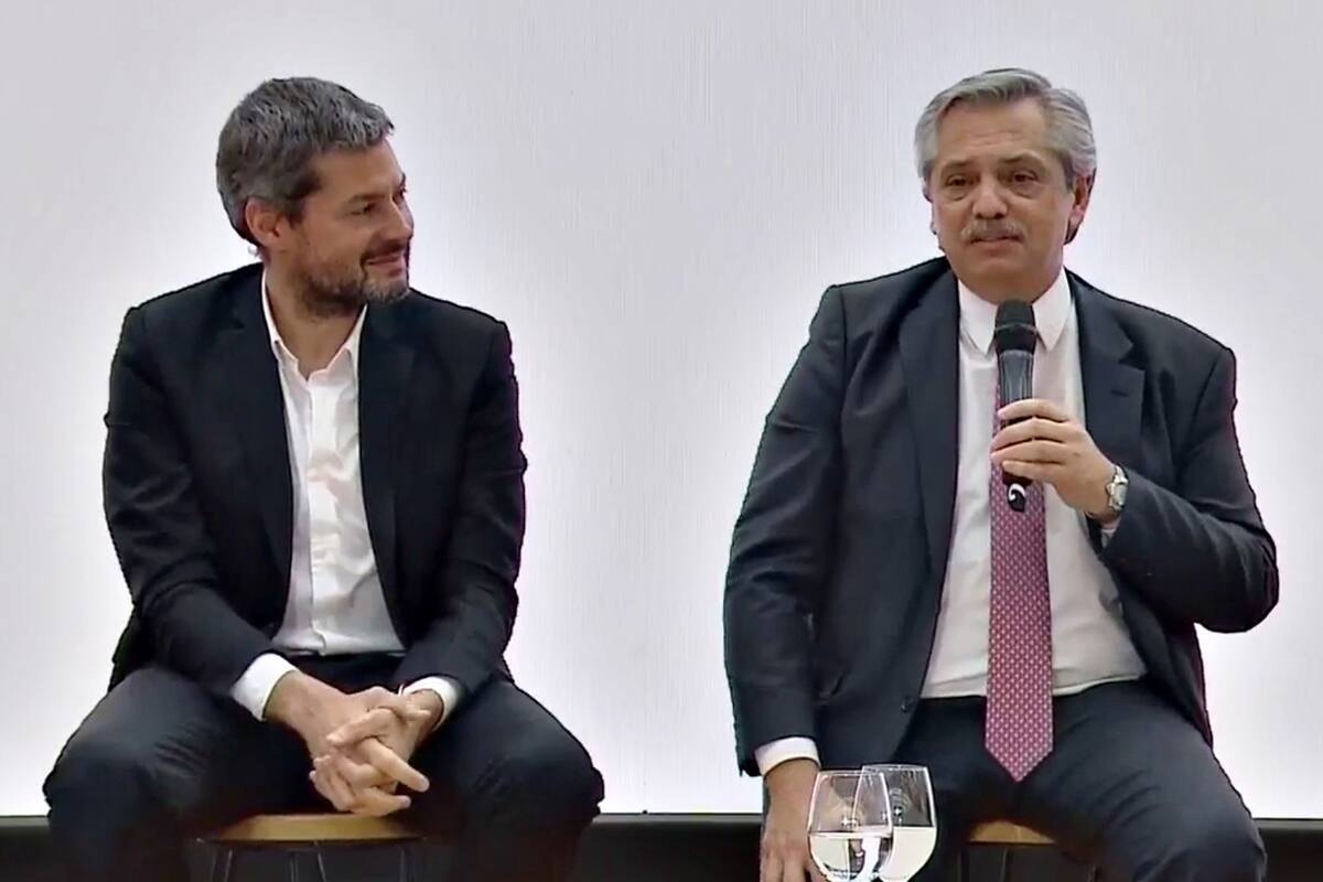 Matías Lammens y Alberto Fernández