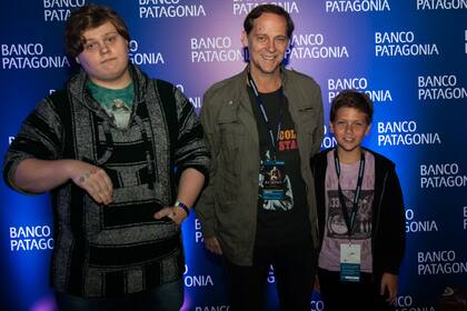 Matías Martin, feliz de ver el show de Paul con sus hijos, Luca y Alejo