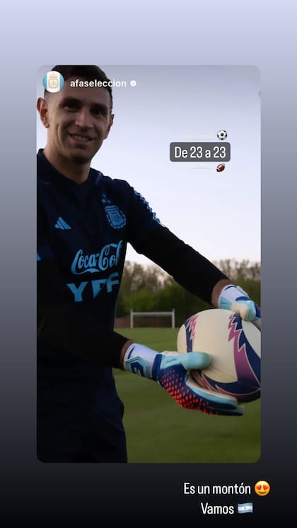 Matías Moroni agradeció el gesto de Emiliano Martínez