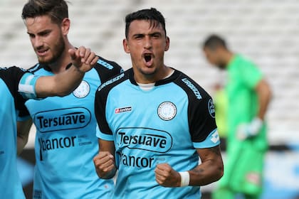 Matías Suárez sumó 10 goles en 67 partidos entre 2016 y 2018 durante su segundo ciclo en Belgrano