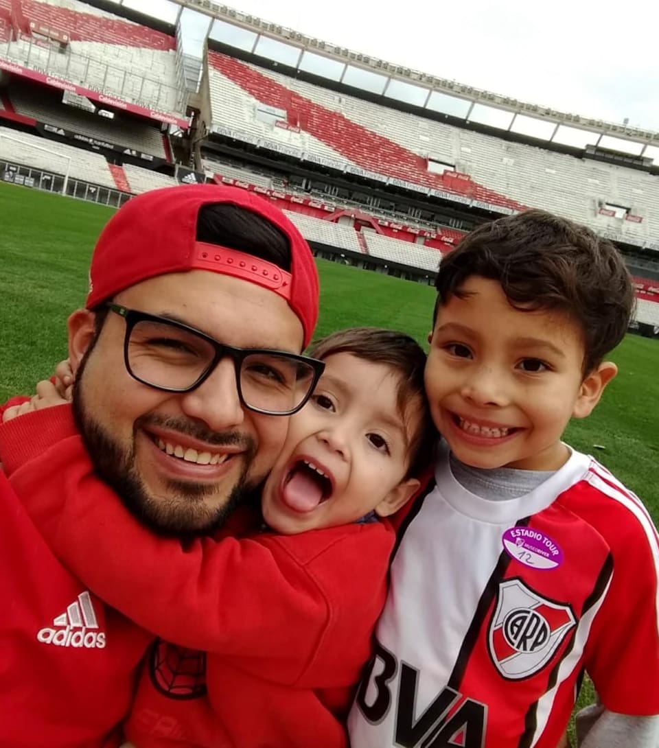 Matías y ese encuentro tan anhelado con sus hijos.
