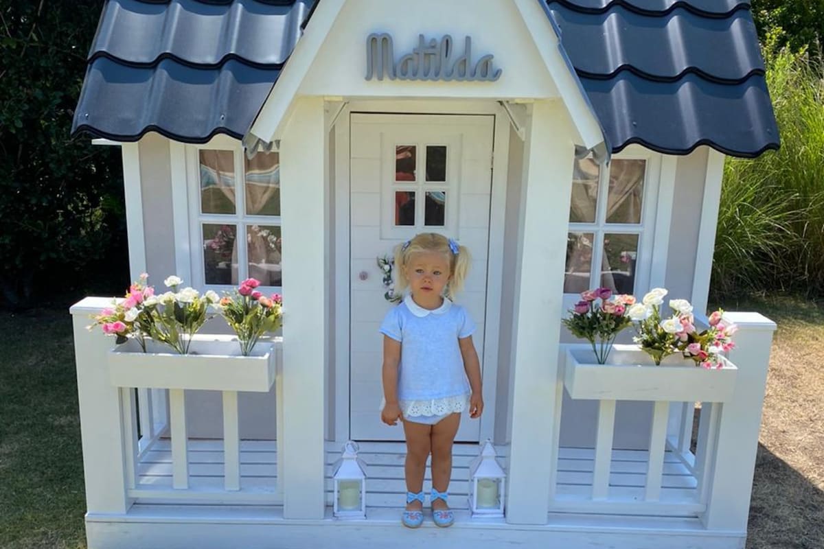 Matilda Salazar recibió una espectacular casa de juegos de regalo de cumpleaños