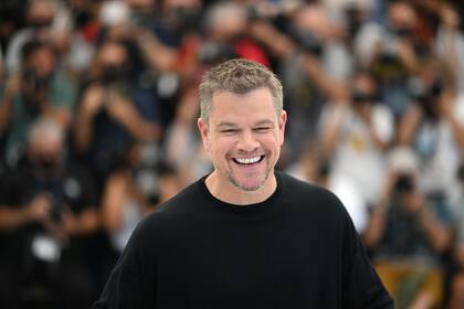 Matt Damon, a pura sonrisa, este viernes en el Festival de Cannes