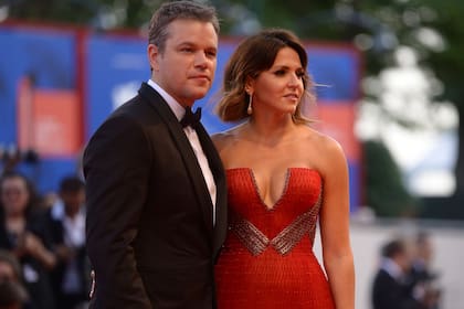Matt Damon y su mujer, en la primera alfombra roja del festival