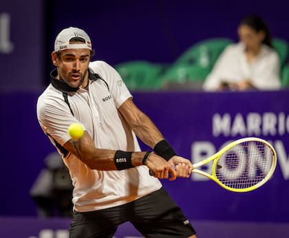 Matteo Berrettini, ex-finalista de Wimbledon, cerrará la jornada de este miércoles en el Miami Open