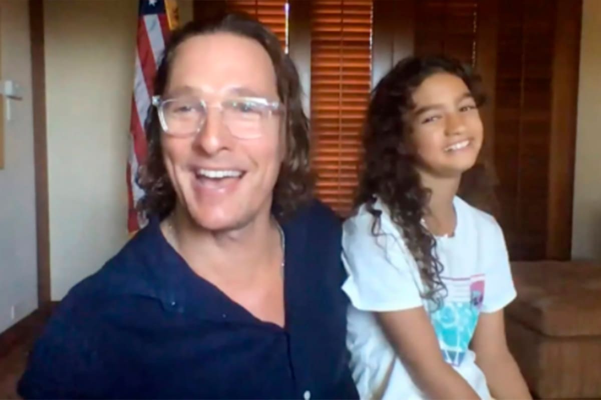 Matthew McConaughey recibió un consejo de su hija Vida en plena entrevista: "Confiá más"