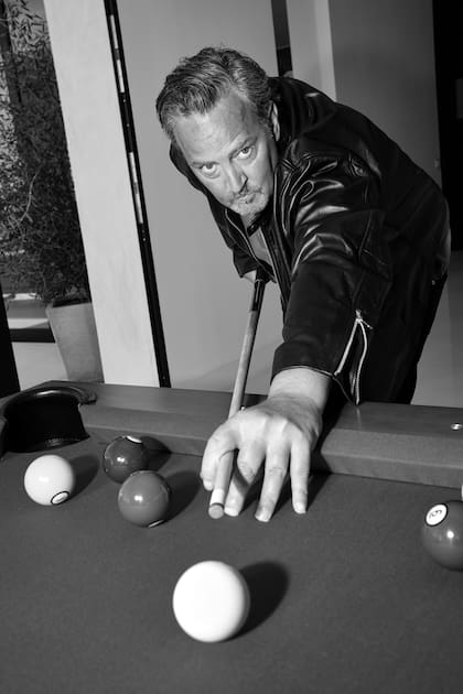 Matthew Perry at home in Los Angeles, Sept. 30, 2022. In his new memoir, ÒFriends, Lovers and the Big Terrible Thing,Ó the actor gets serious about sobriety, mortality, colostomy bags and pickleball. (Michelle Groskopf/The New York Times)