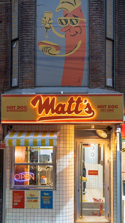 Matt's, la panchería de Migue Granados está ubicada en Las Cañitas (Foto: Instagram @matts.hotdogs)
