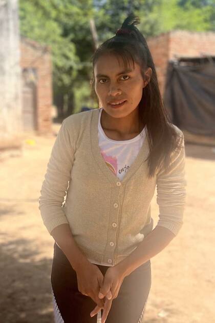 Mauricia Navarrete tiene 24 años y vive en la comunidad Nuevo Asentamiento Barrio Curtiembre, en Ingeniero Juárez, Formosa