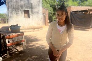 Mauricia Navarrete tiene 24 años y vive en la comunidad Nuevo Asentamiento Barrio Curtiembre, en Ingeniero Juárez, Formosa