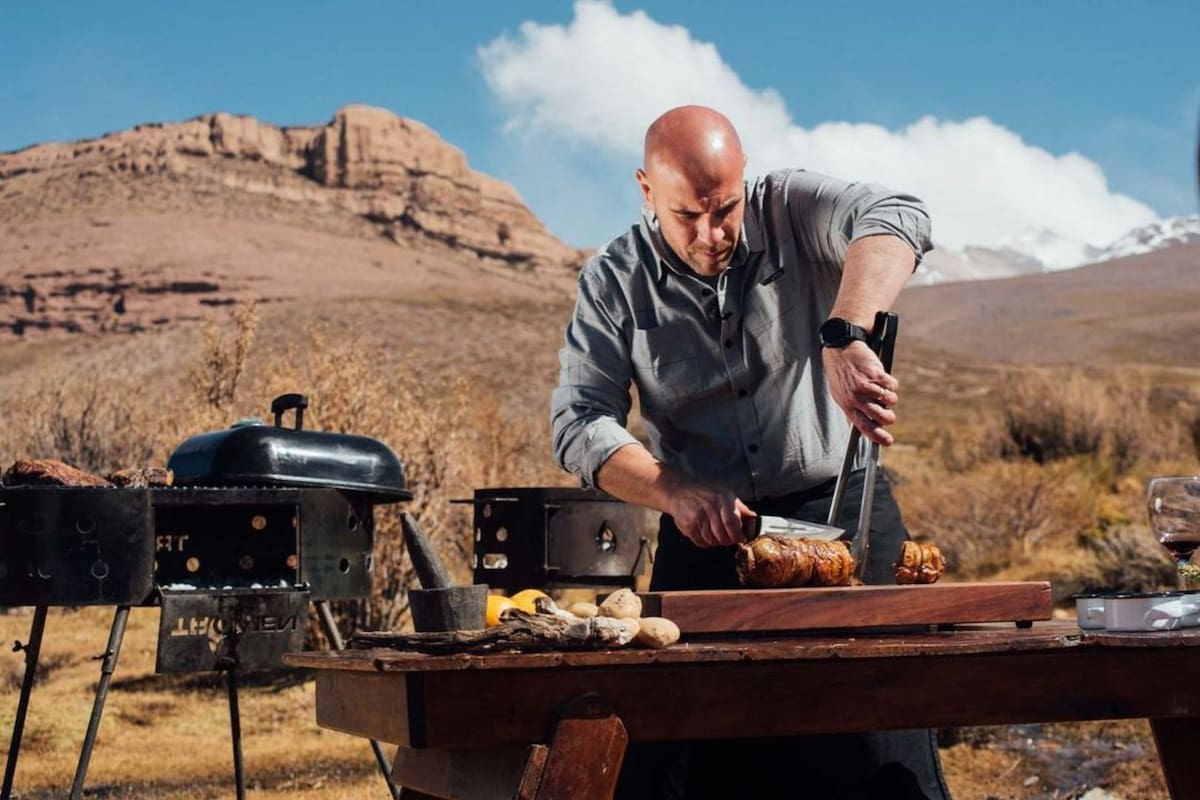 Mauricio Ballato, participante del Campeonato Federal del Asado 2022. Foto/Instagram: @mauricioballato