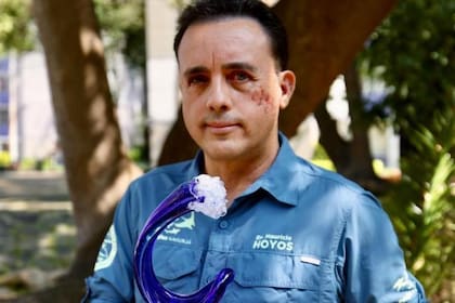 Mauricio Hoyos lleva 30 años estudiando el comportamiento de diferentes especies de tiburones.