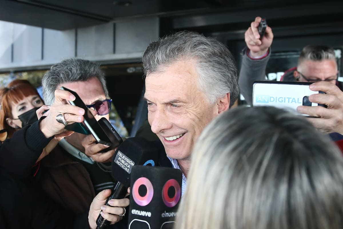 Mauricio Macri a la salida de la reunión de Juntos por el Cambio