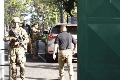 Mauricio Macri al ingresar en la quinta de Olivos la semana pasada