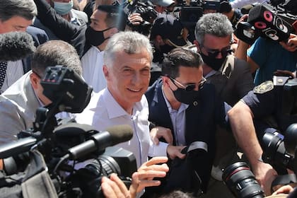Mauricio Macri llegó a Dolores para declarar acusado de espionaje ilegal
