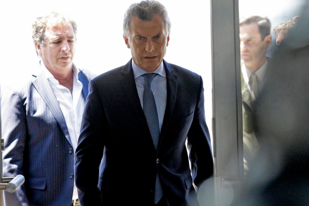 Mauricio Macri al llegar al CCK