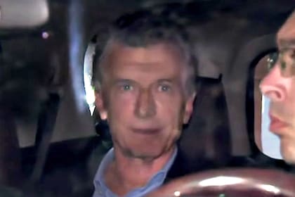 Mauricio Macri al salir de la reunión en Olivos