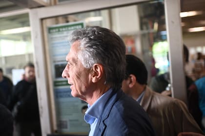 Mauricio Macri al salir de votar, el domingo 26 de Septiembre