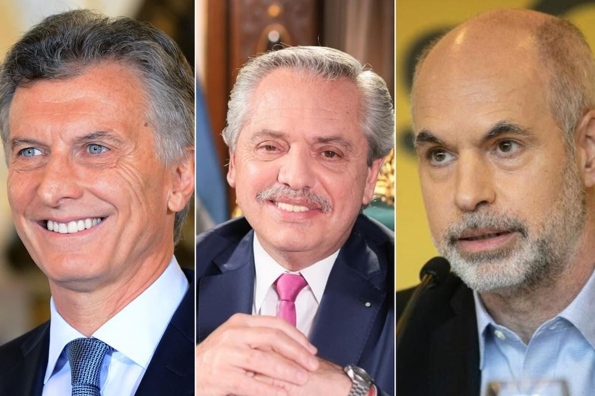 Mauricio Macri, Alberto Fernández, Horacio Rodríguez Larreta