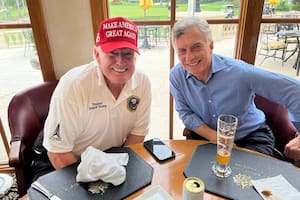 Mauricio Macri almorzó con Donald Trump, en Palm Beach