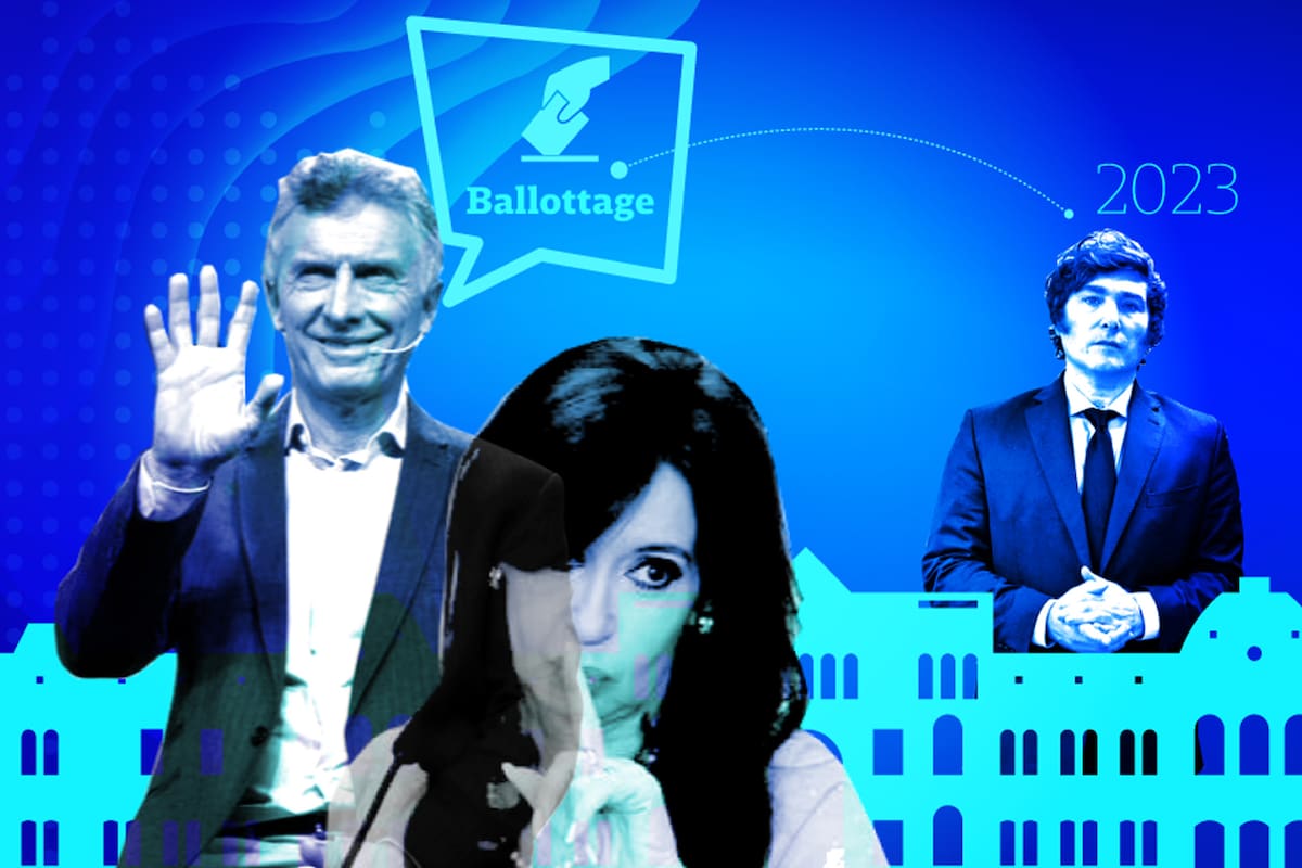 Mauricio Macri, Cristina Kirchner y Javier Milei