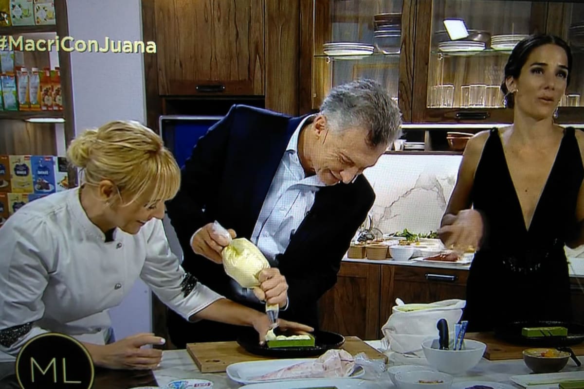 Mauricio Macri demostró que no es habilidoso para la gastronomía