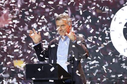 Mauricio Macri, durante el acto en Parque Norte