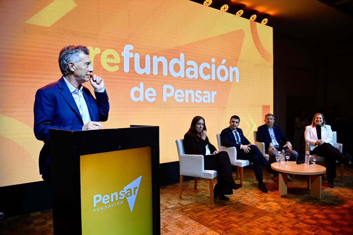 Mauricio Macri, durante el relanzamiento de la Fundación Pensar, en Entre Ríos