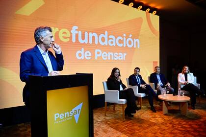 Mauricio Macri, durante el relanzamiento de la Fundación Pensar, en Entre Ríos