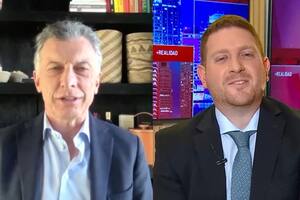 Mauricio Macri durante la entrevista