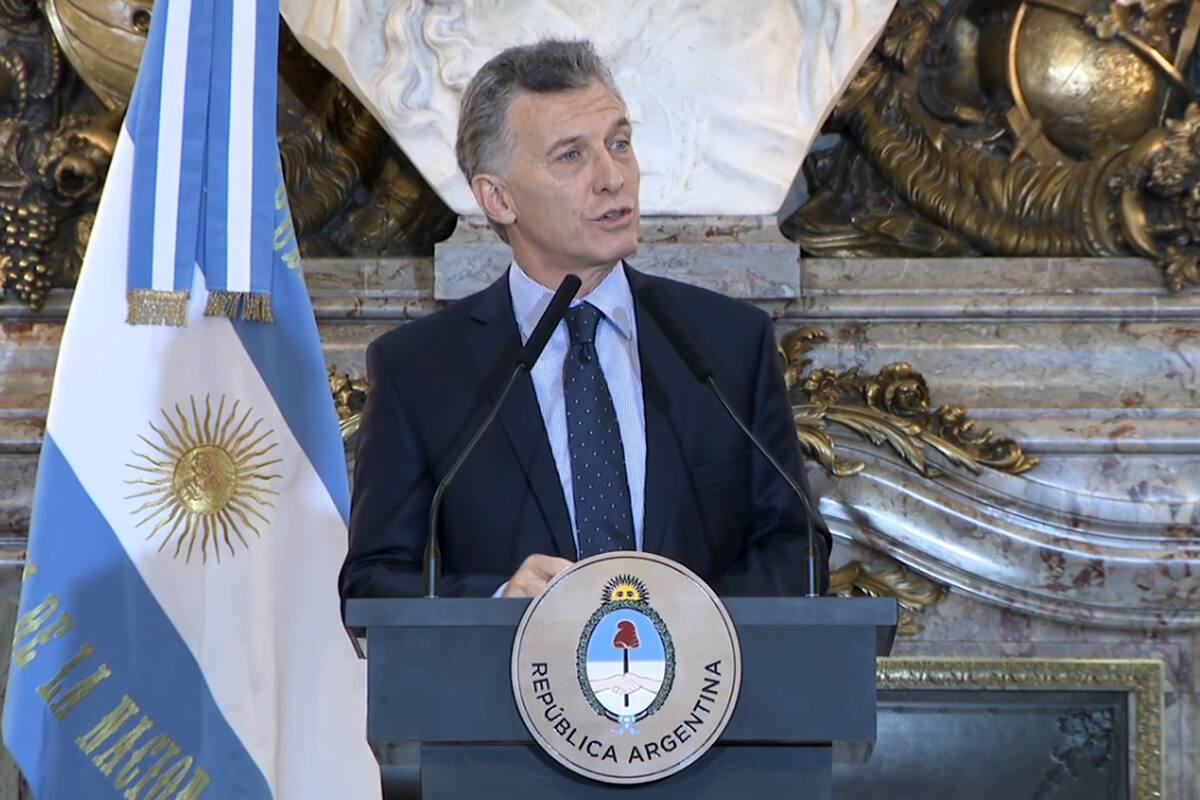 Mauricio Macri durante la conferencia luego de la Cumbre del g20