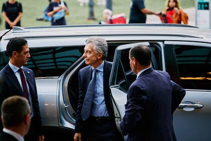 Mauricio Macri, durante la cumbre anual del JP Morgan en Buenos Aires