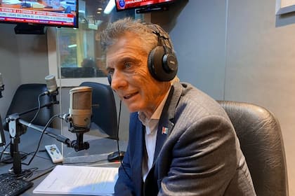 Mauricio Macri, durante la entrevista con Sergio Suppo en Cadena 3