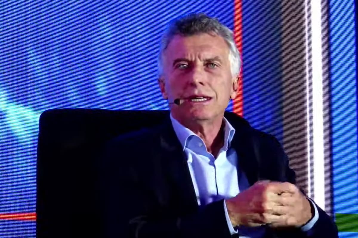 Mauricio Macri, durante su exposición en Guatemala