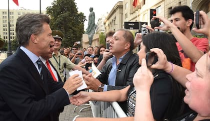 Mauricio Macri, en Chile