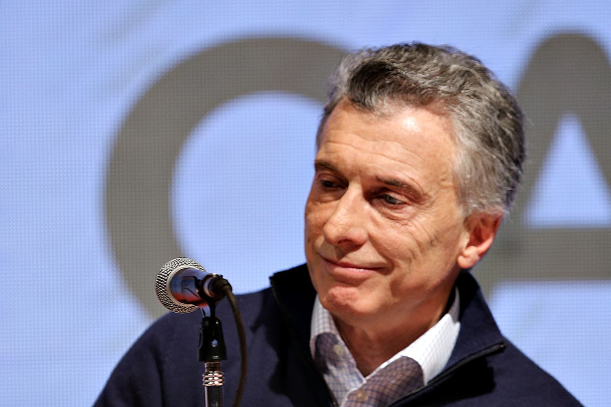 Mauricio Macri en el bunker