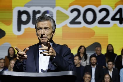 Mauricio Macri, en el acto de relanzamiento de Pro