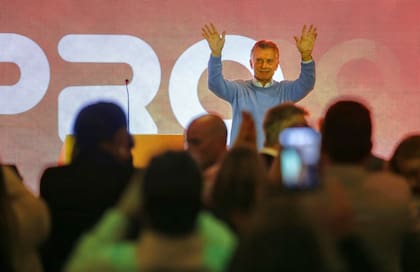Mauricio Macri en el acto del PRO en Mar del Plata