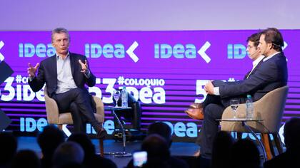 Mauricio Macri en el cierre del Coloquio IDEA