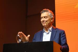 Mauricio Macri en el evento de la Fundación Pensar, en Paraná