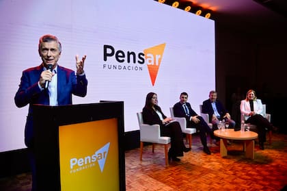 Mauricio Macri en el evento de la Fundación Pensar, en Paraná