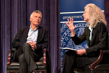 Mauricio Macri en el Georgetown Americas Institute